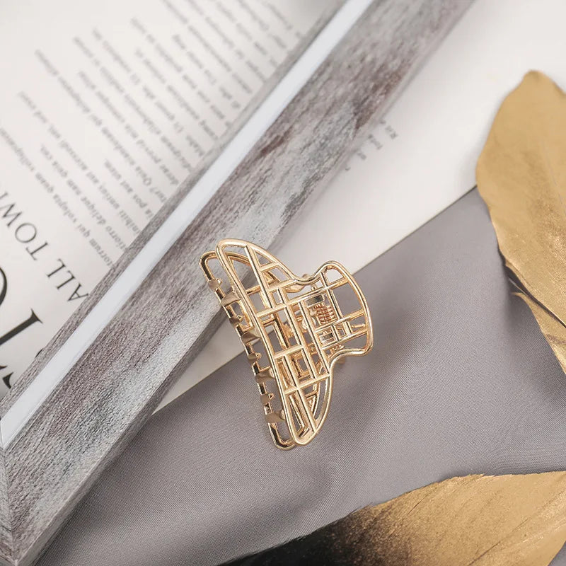 Luxama Geometric Metal Hair Claw Clip