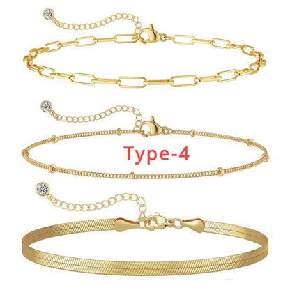 Luxama 3-Piece Gold Bracelet Set
