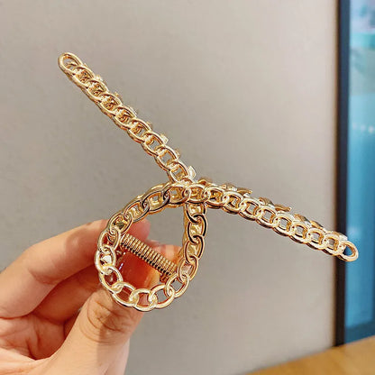 Luxama Geometric Metal Hair Claw Clip