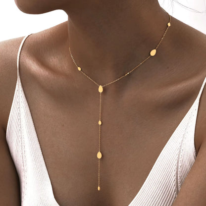 Luxama Gold Y-Lariat Necklace