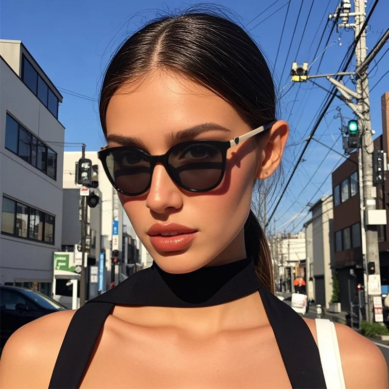 Luxama Rimless Gradient Sunglasses