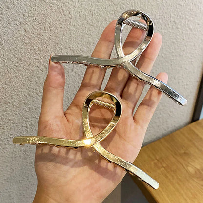 Luxama Geometric Metal Hair Claw Clip