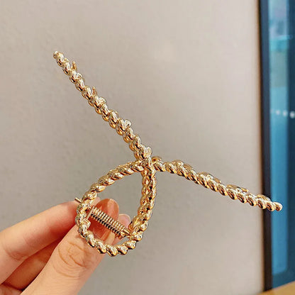 Luxama Geometric Metal Hair Claw Clip