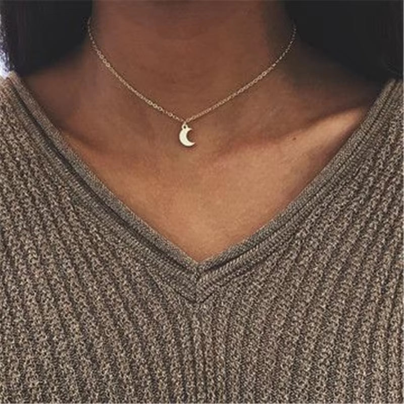 Luxama Round Charm Layered Necklace