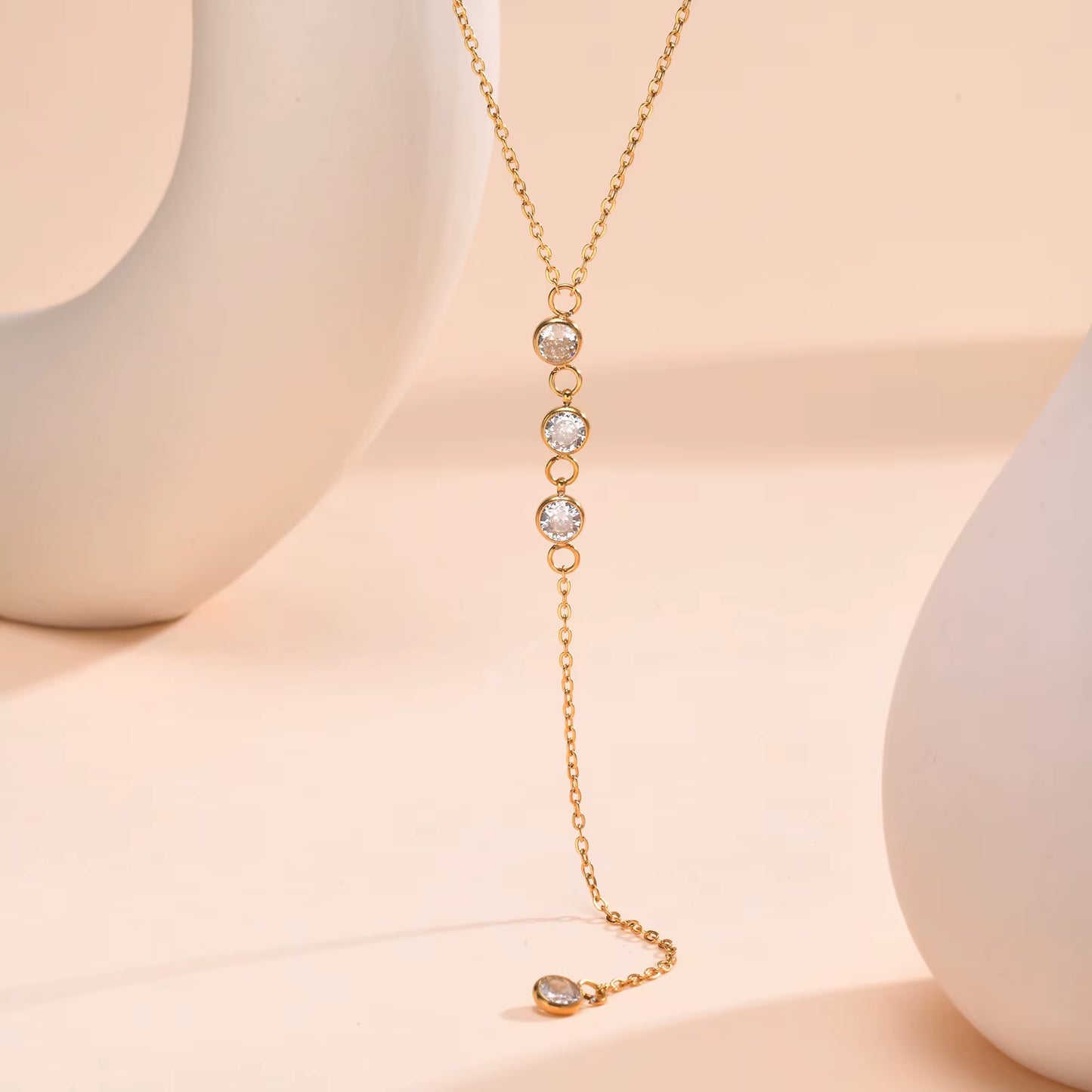 Luxama Gold Y-Lariat Necklace