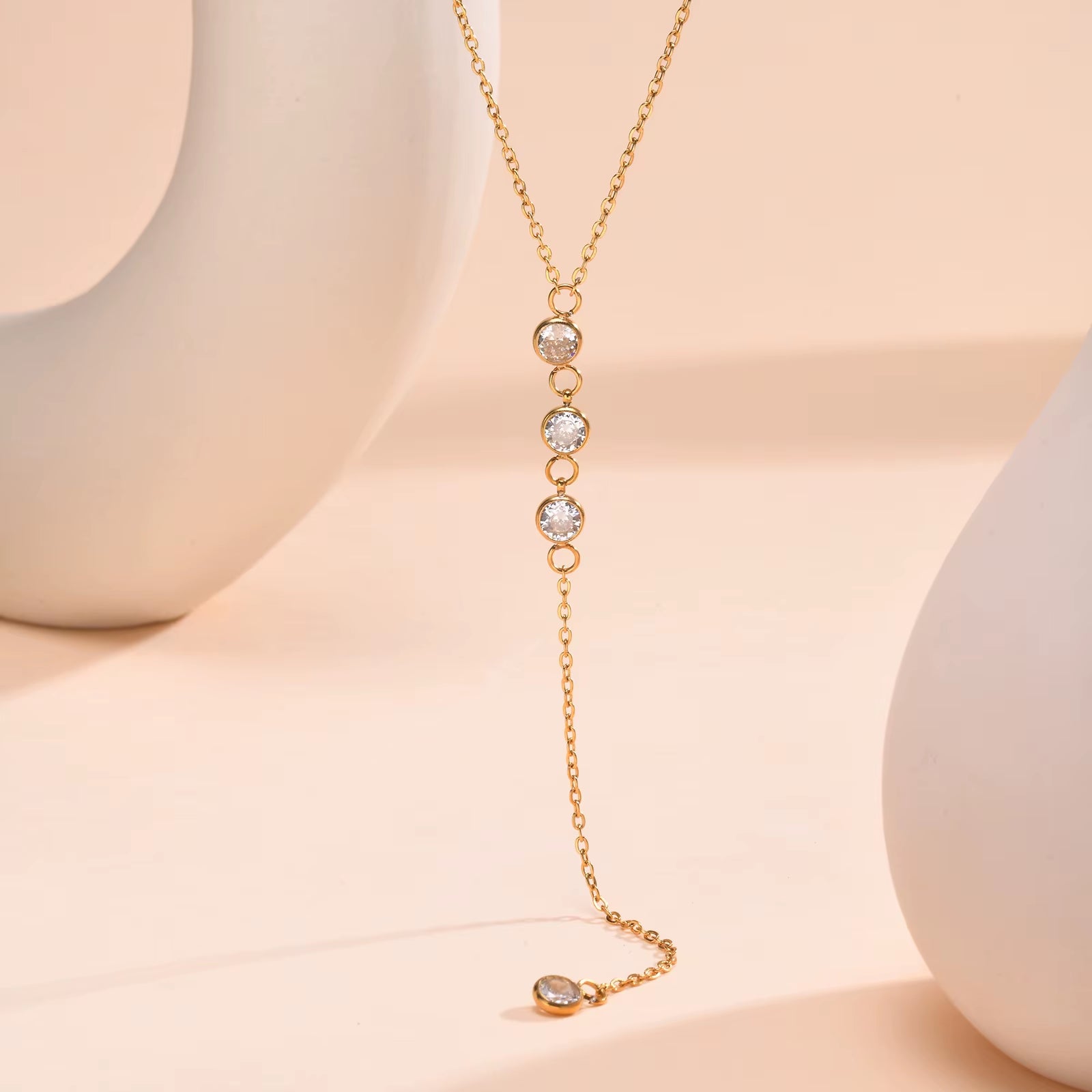 Luxama Gold Y-Lariat Necklace