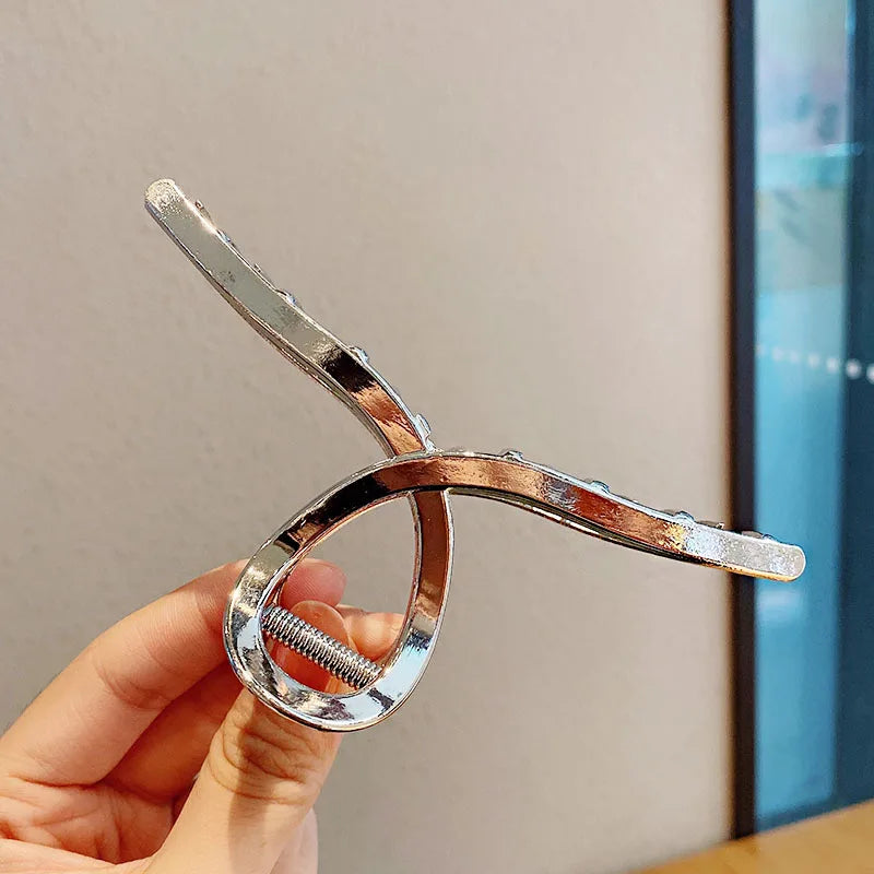 Luxama Geometric Metal Hair Claw Clip