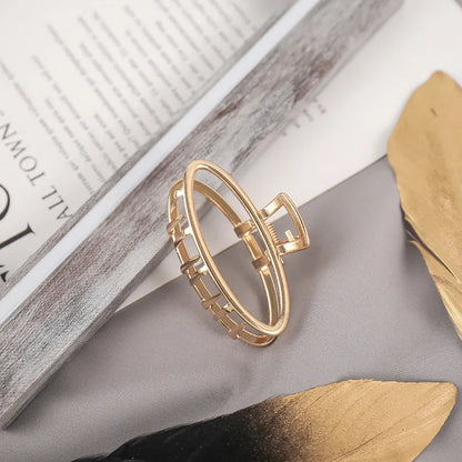 Luxama Geometric Metal Hair Claw Clip