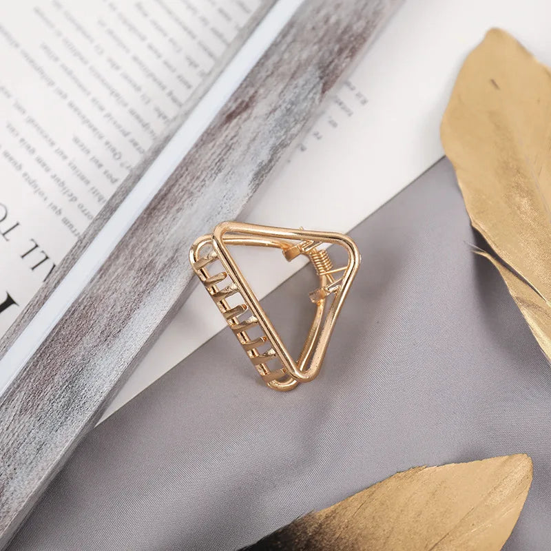 Luxama Geometric Metal Hair Claw Clip