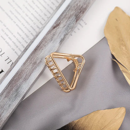 Luxama Geometric Metal Hair Claw Clip