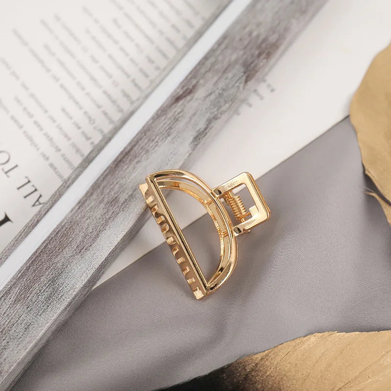 Luxama Geometric Metal Hair Claw Clip