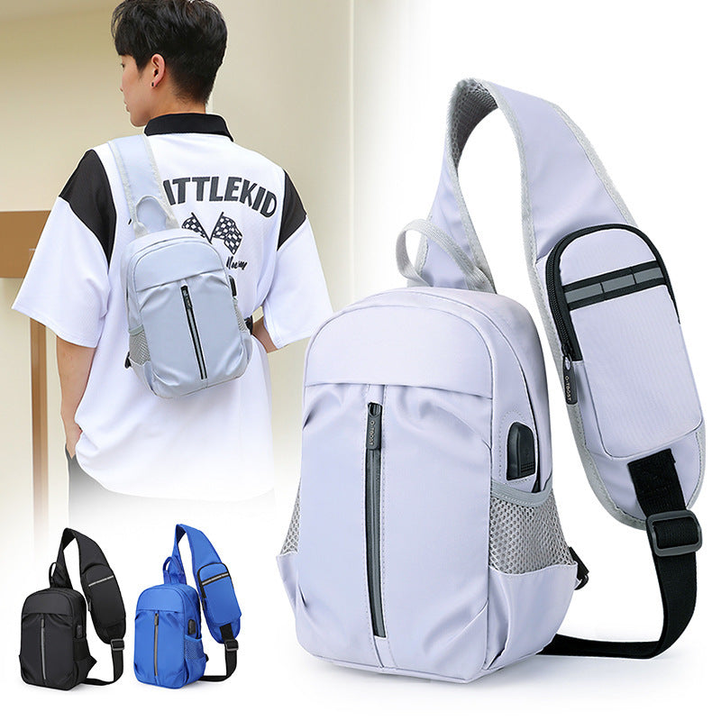 Men Chest Bag With Phone Wallet Design Crossbody Shouder Bags Sports