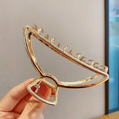 Luxama Geometric Metal Hair Claw Clip