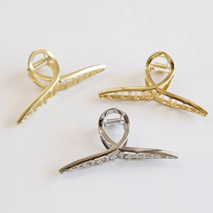 Luxama Geometric Metal Hair Claw Clip