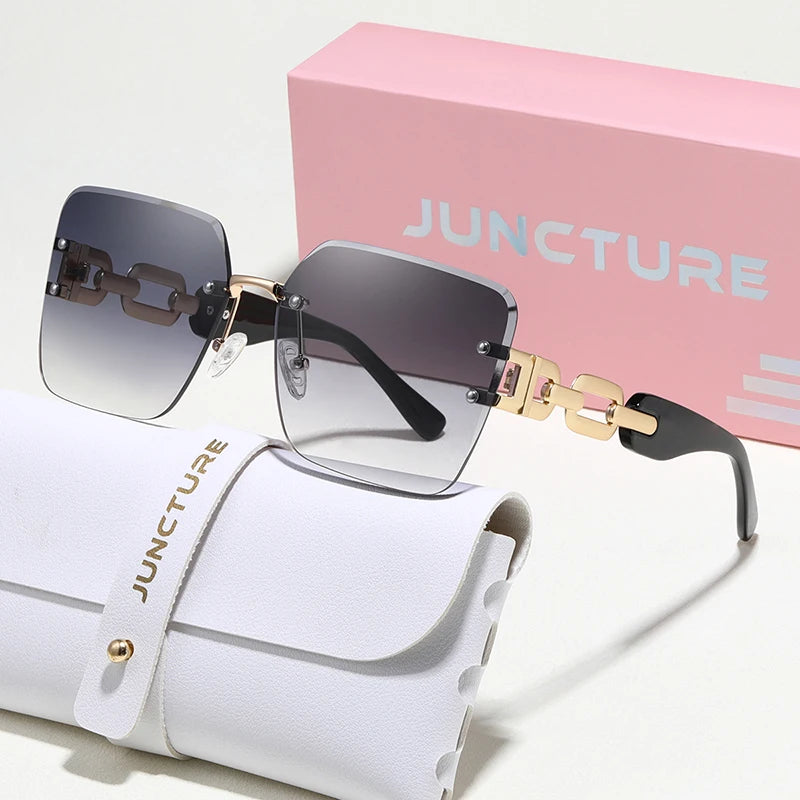 Luxama Rimless Gradient Sunglasses