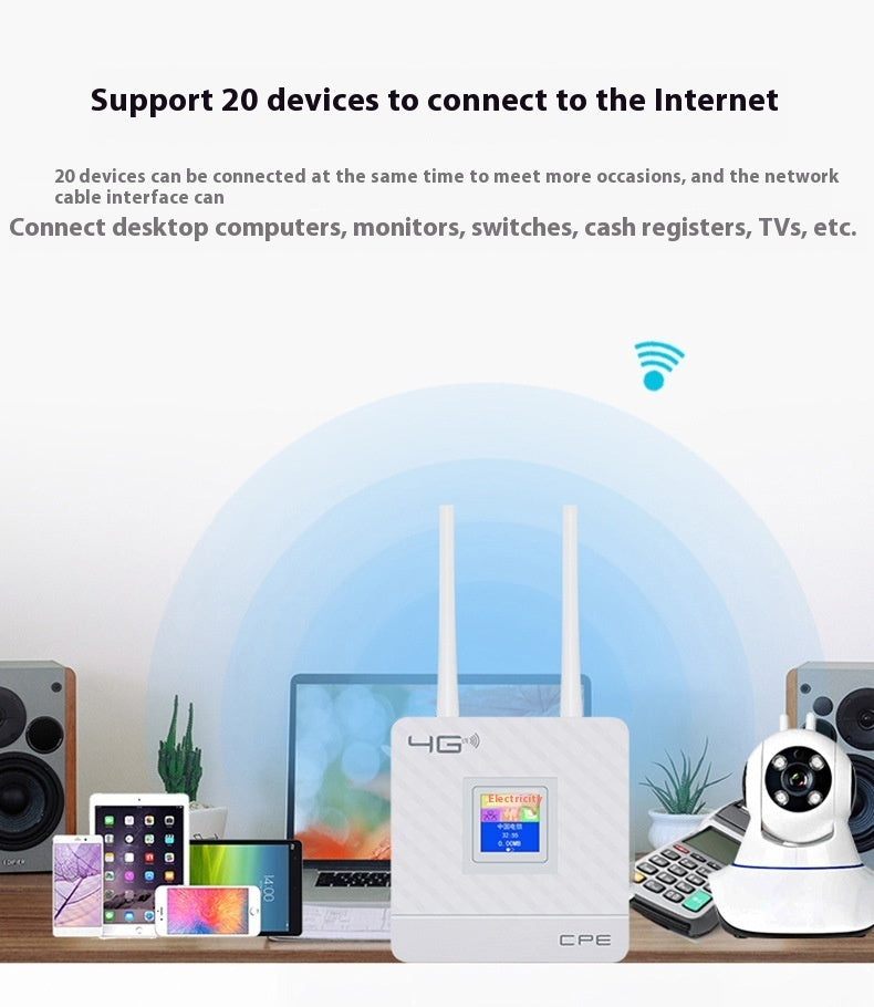 Home Office Shared Display LTE Router