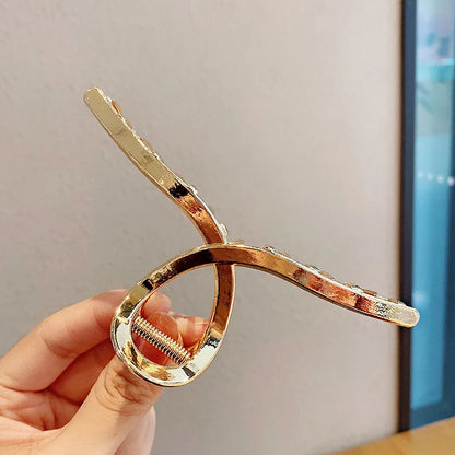 Luxama Geometric Metal Hair Claw Clip