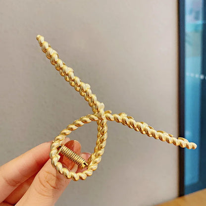 Luxama Geometric Metal Hair Claw Clip
