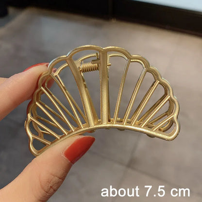 Luxama Geometric Metal Hair Claw Clip