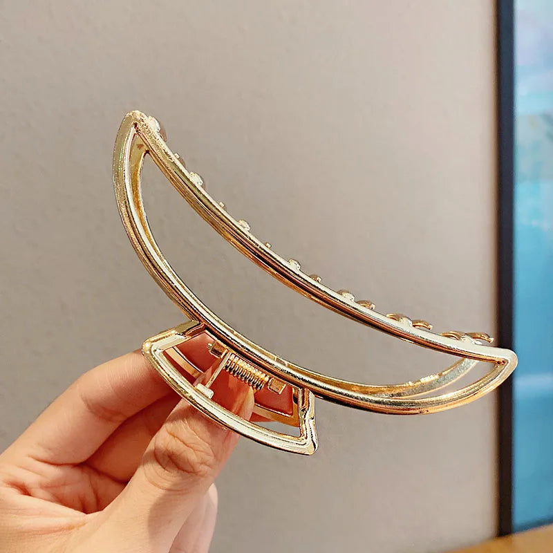 Luxama Geometric Metal Hair Claw Clip