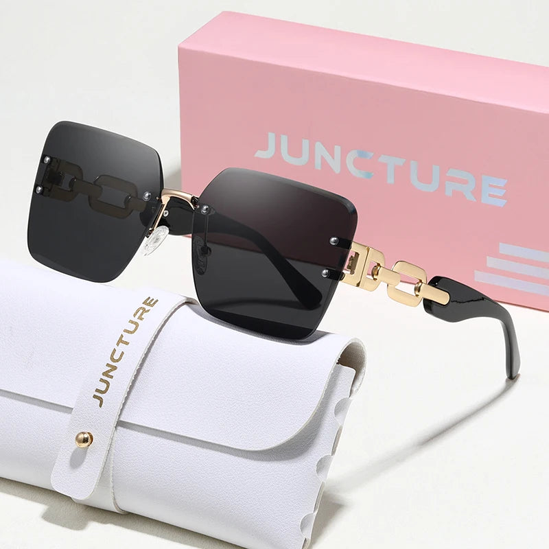 Luxama Rimless Gradient Sunglasses