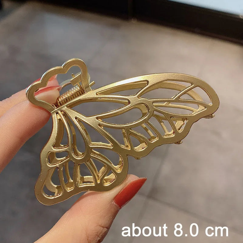 Luxama Geometric Metal Hair Claw Clip