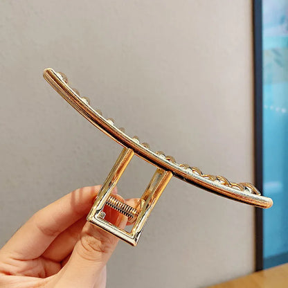 Luxama Geometric Metal Hair Claw Clip