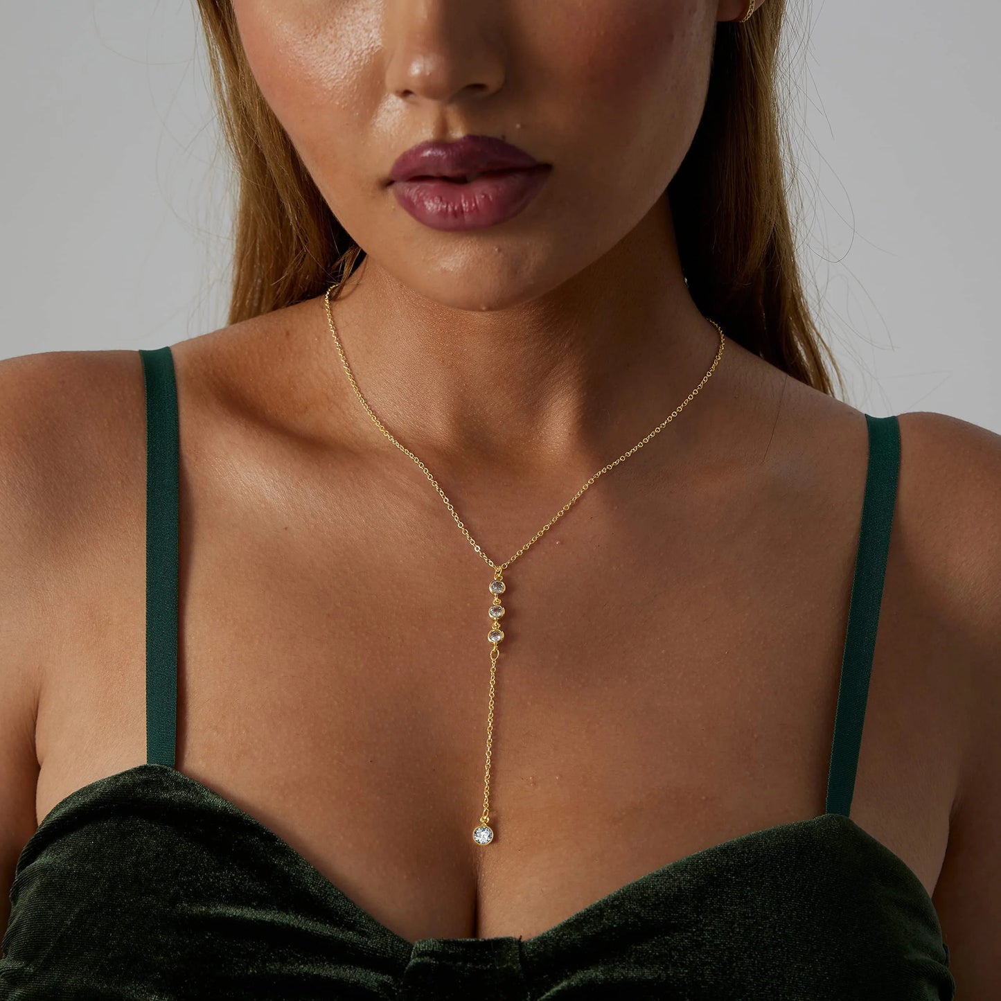 Luxama Gold Y-Lariat Necklace