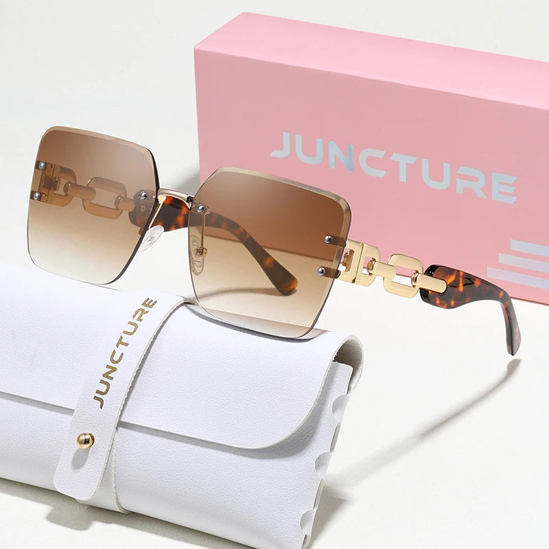 Luxama Rimless Gradient Sunglasses