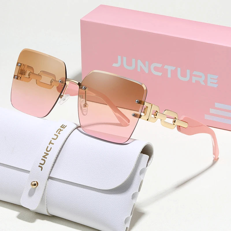 Luxama Rimless Gradient Sunglasses