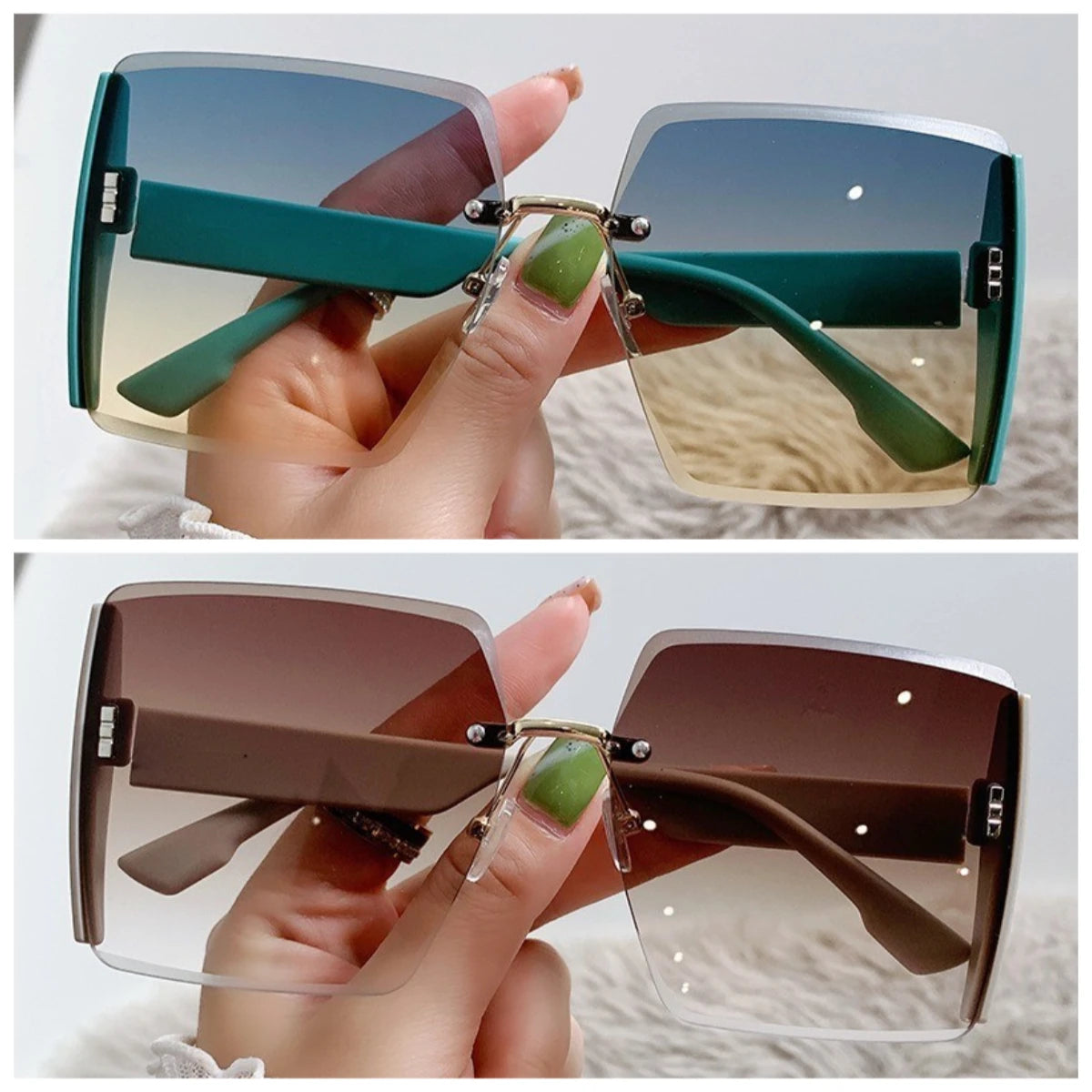 Luxama Korean Style Classic Square Sunglasses