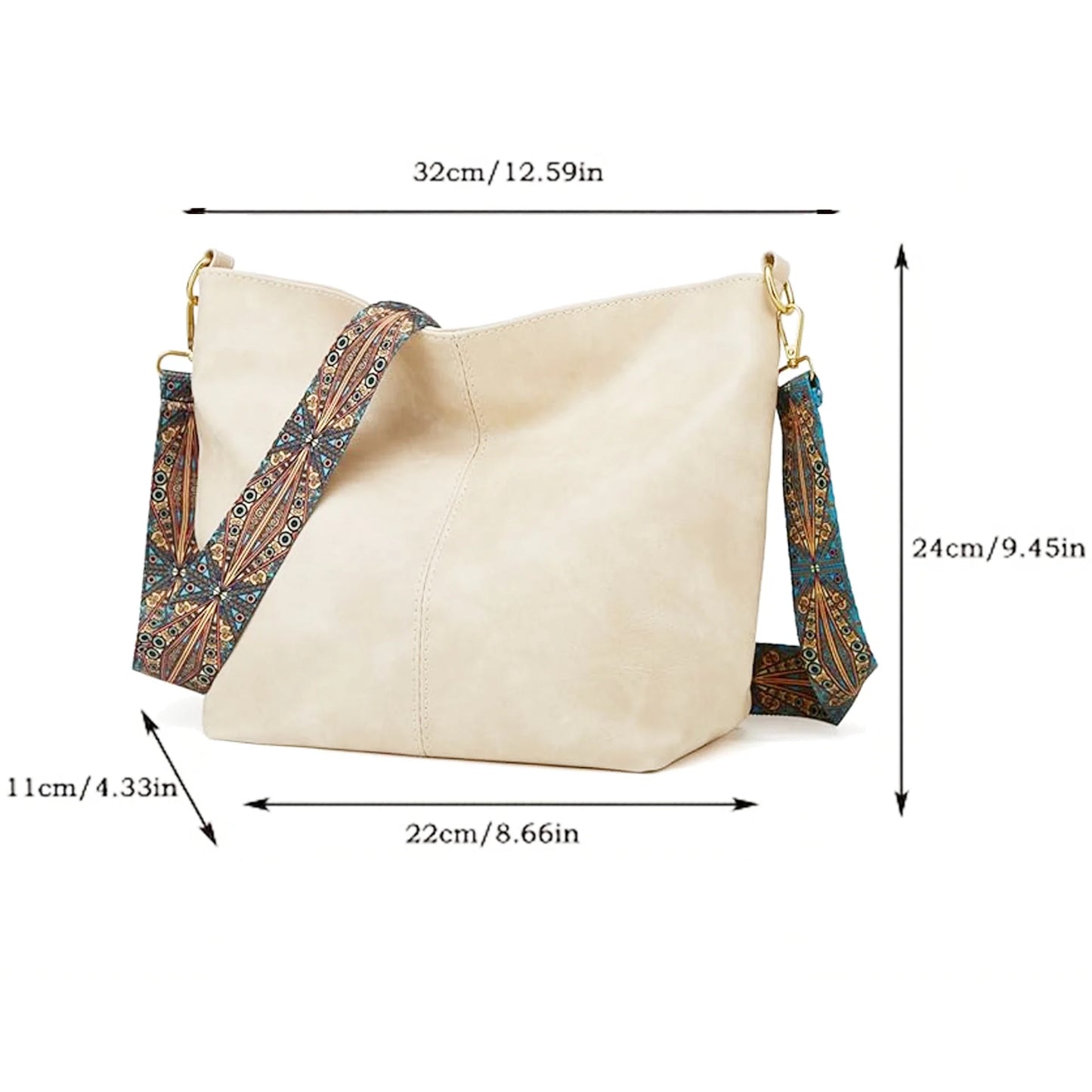 Luxama Hobo Crossbody Bag