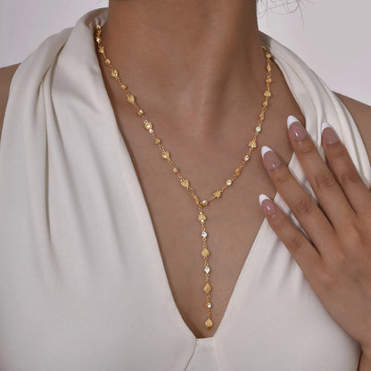 Luxama Gold Y-Lariat Necklace