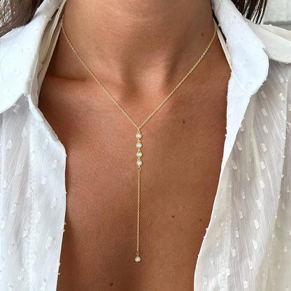 Luxama Gold Y-Lariat Necklace