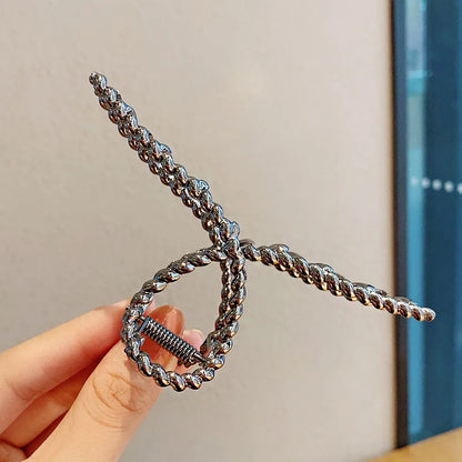 Luxama Geometric Metal Hair Claw Clip