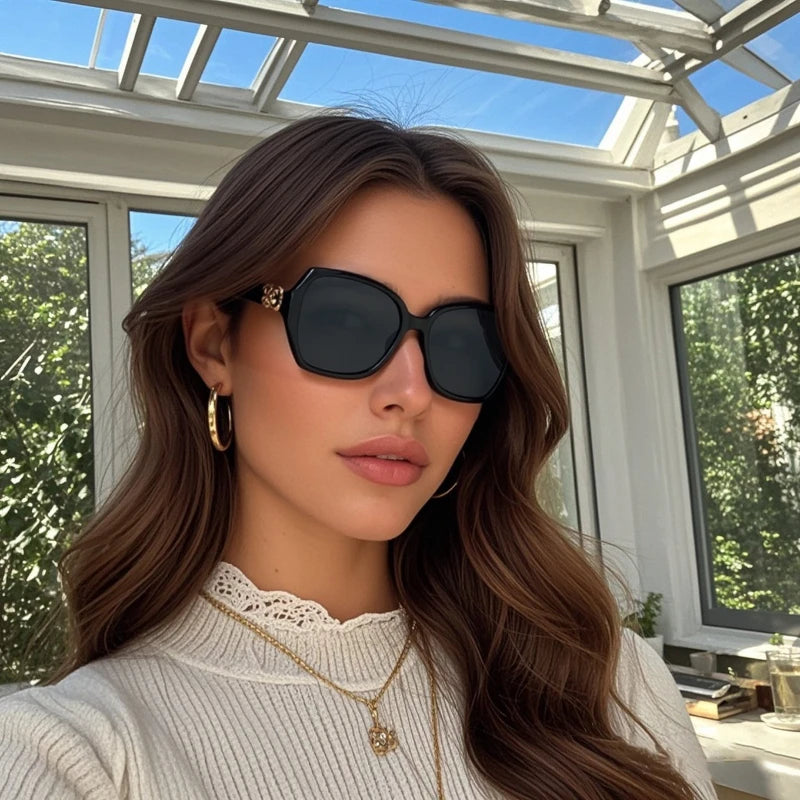 Luxama Rimless Gradient Sunglasses