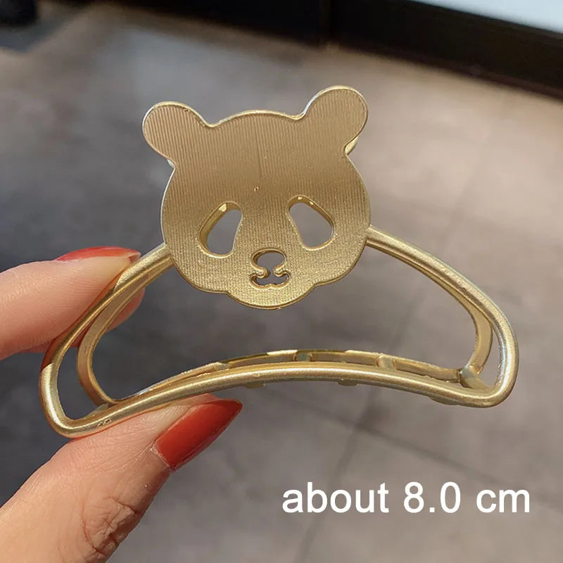 Luxama Geometric Metal Hair Claw Clip