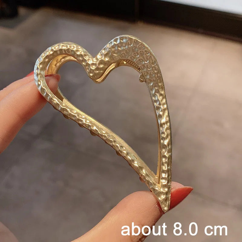 Luxama Geometric Metal Hair Claw Clip
