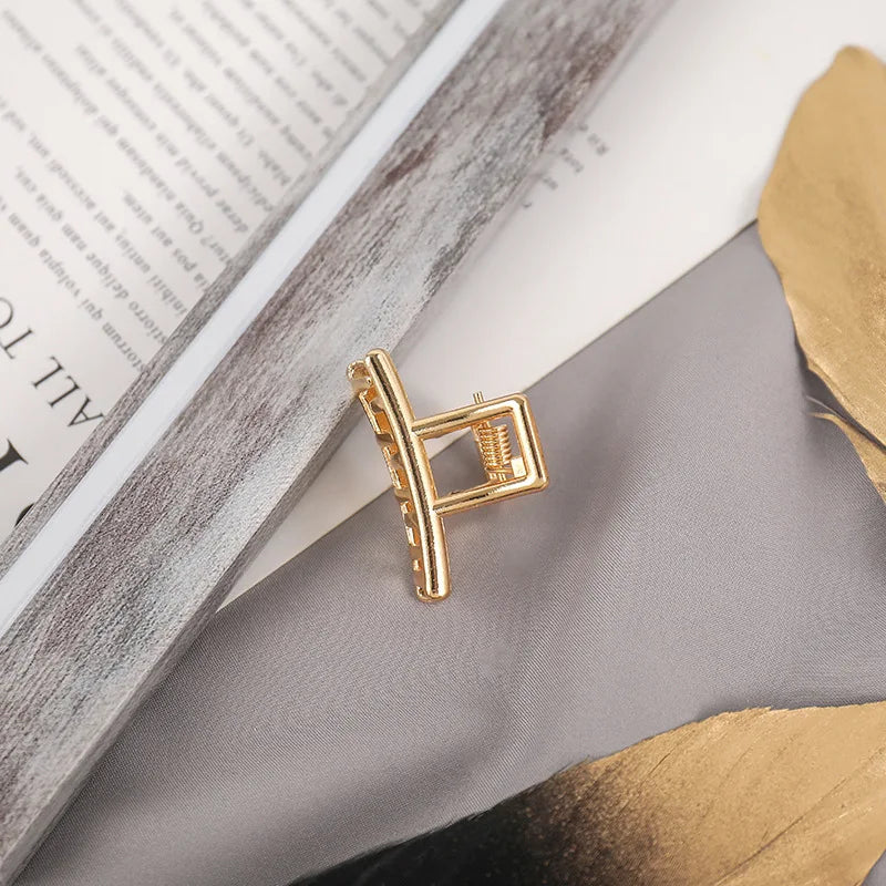 Luxama Geometric Metal Hair Claw Clip