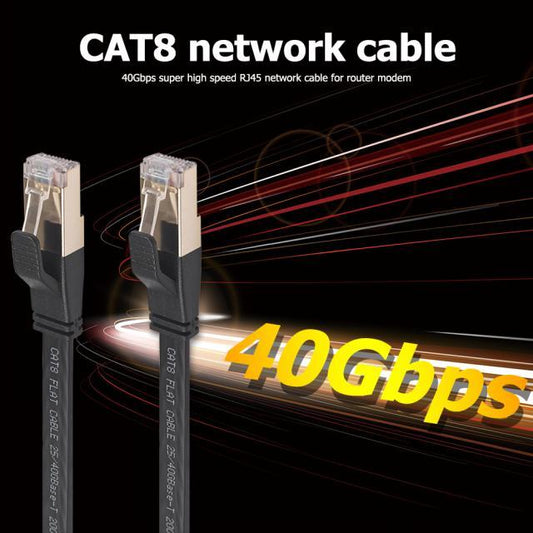 40Gbps Cat8 Ethernet Cable SFTP LAN Patch Cord With Gold Pla