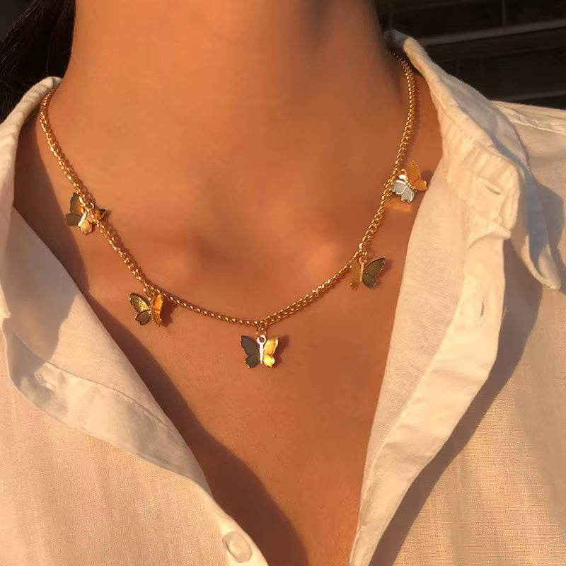 Luxama Round Charm Layered Necklace